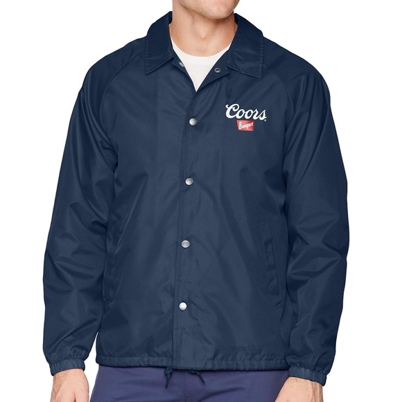 Brixton x Coors Banquet Coach’s Windbreaker Jacket - Picture 1 of 5